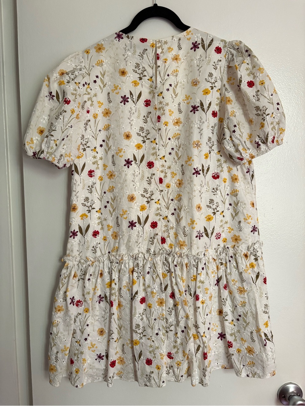 En Saison Babydoll Embroidered Floral Cotton Dress - Picture 2 of 6